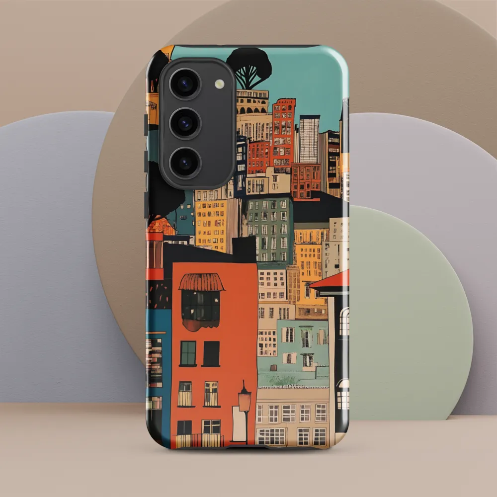 Urban Fusion: A Colorful Cityscape