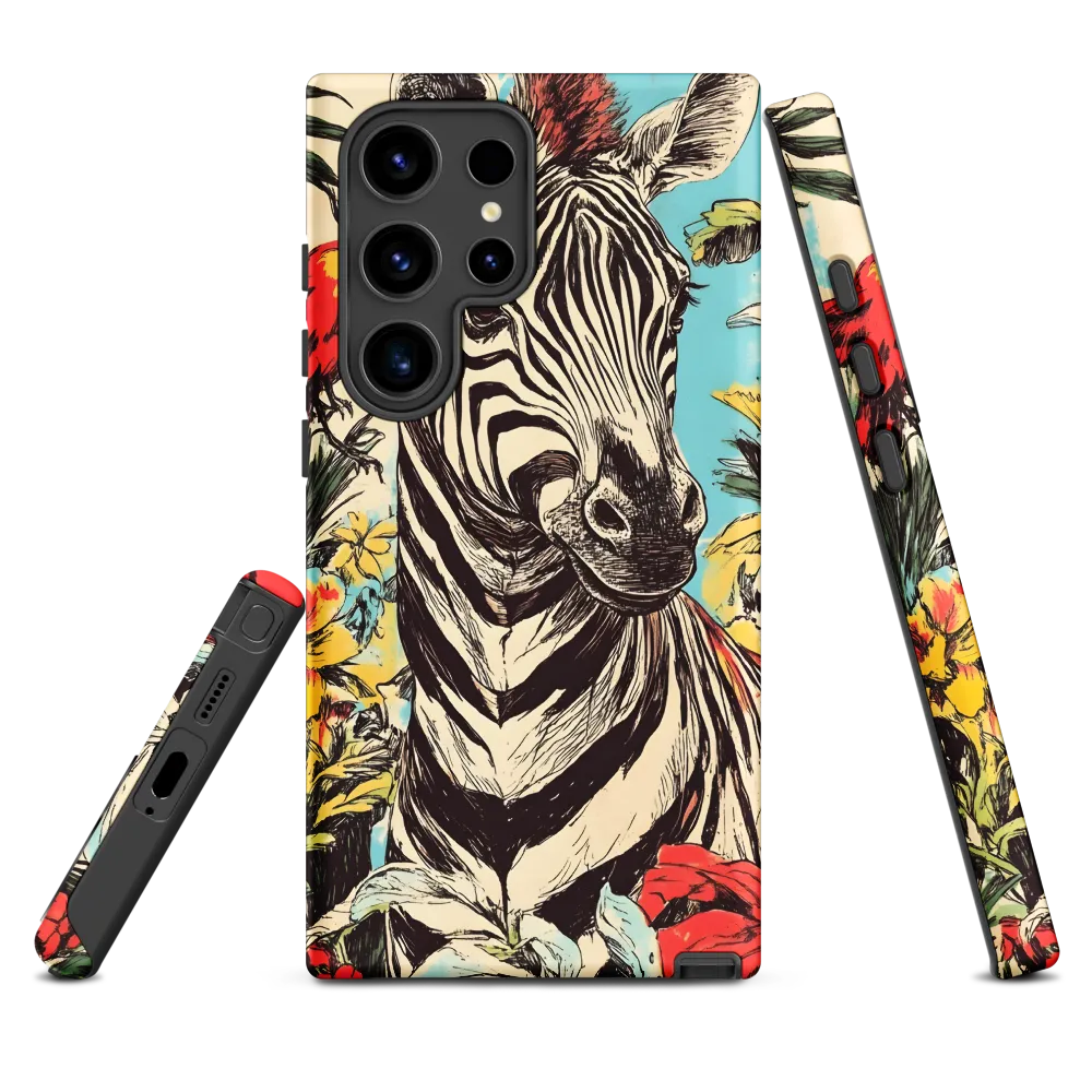 Zebra in Tropical Reverie