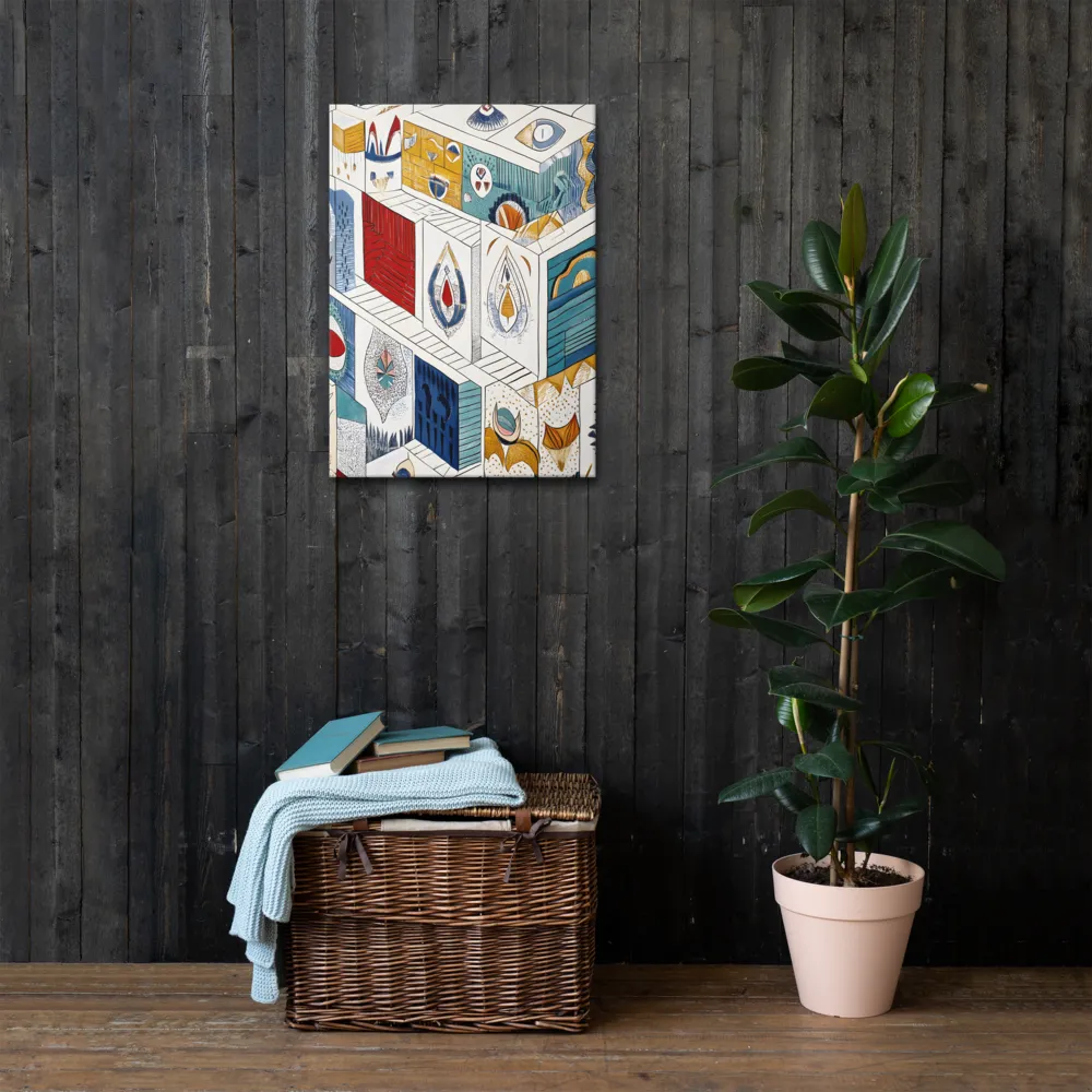 Symphony of Geometric Harmony | Thin Canvas | 20″×28″
