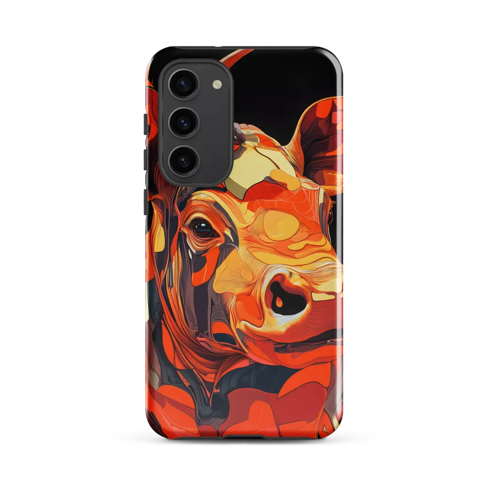 Modern Serenade: The Vibrant Cow