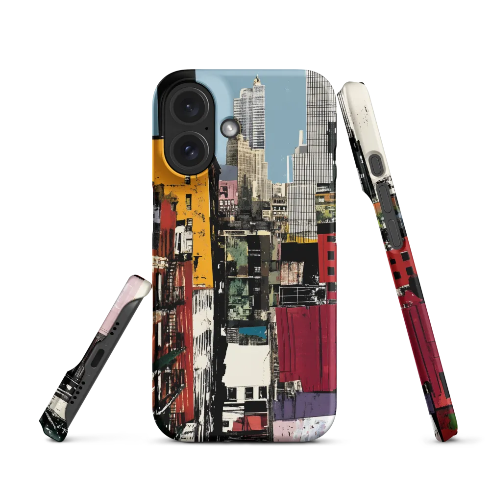 Urban Collage: A Vivid Cityscape | Phone Case |  16 | Snap Case | Matte