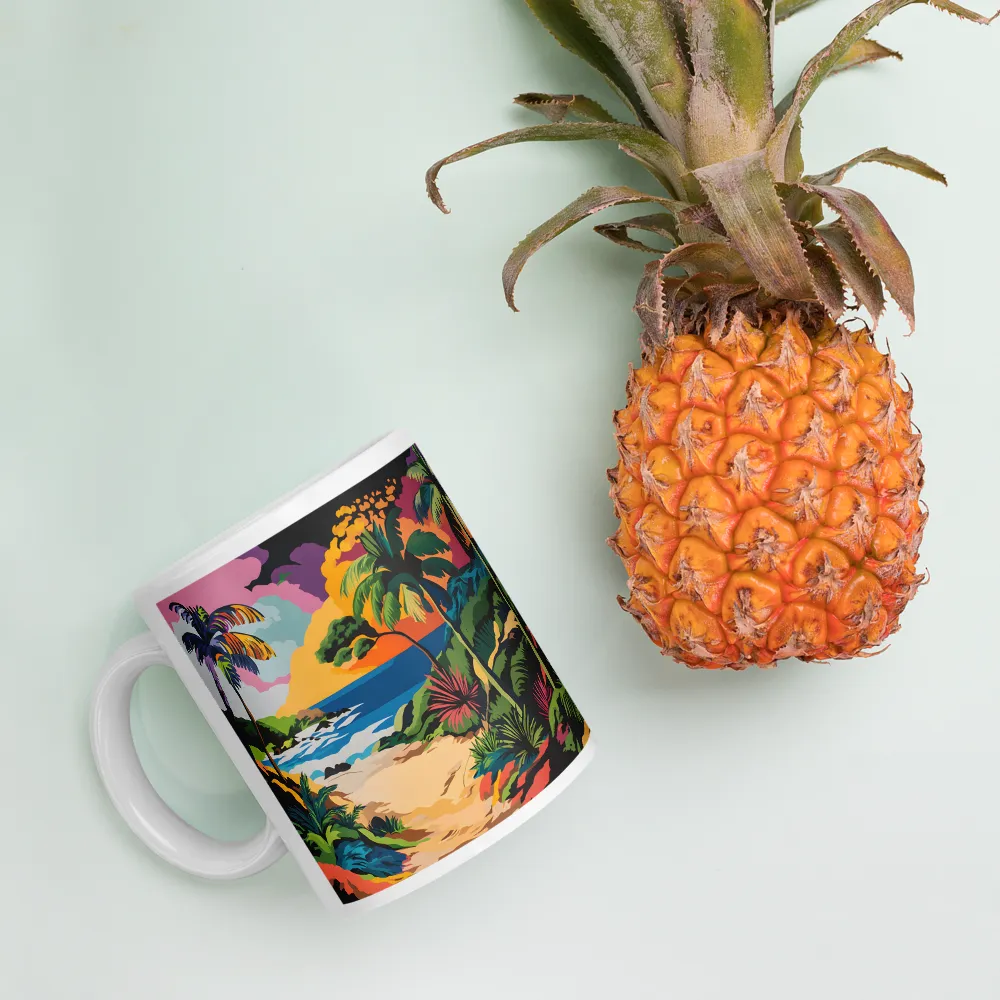 Tropical Sunset Escape | Mugs | Multiple Sizes & Colors