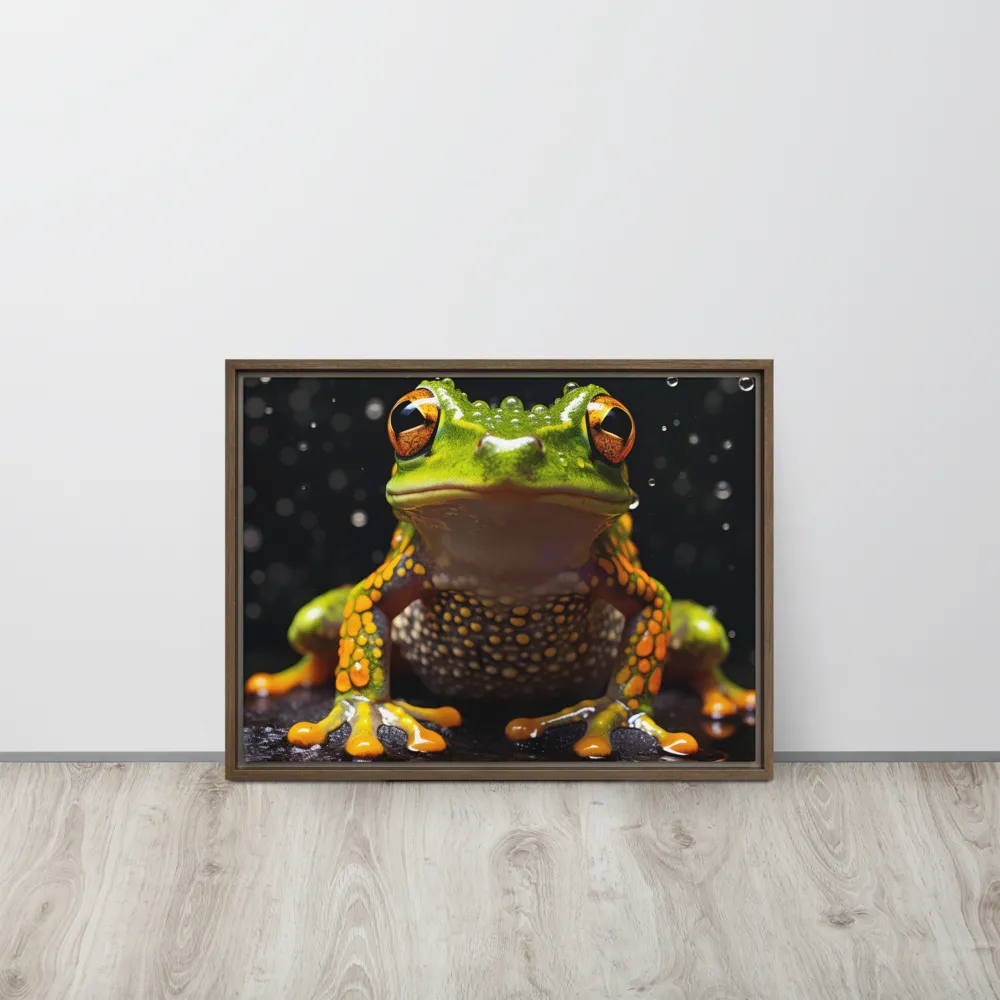Emerald Elegance: The Frog in Focus