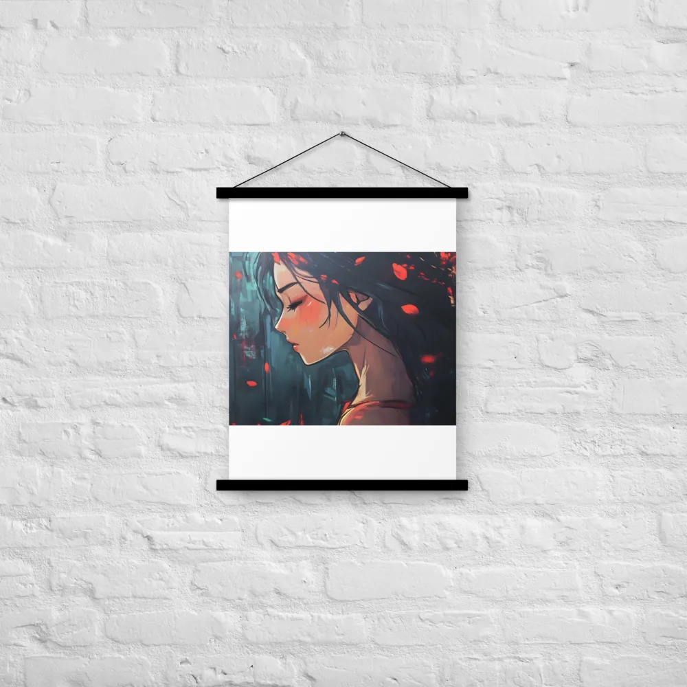 Whispers of Melancholy | Poster With Black Wood Hanger | 18″×24″