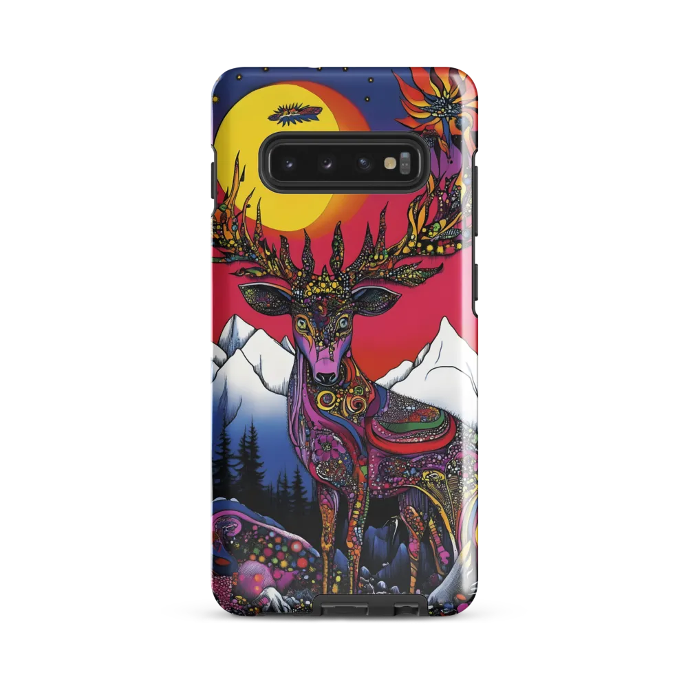 Mystical Majesty of the Psychedelic Deer | Phone Case |  S10 Plus | Tough Case | Glossy