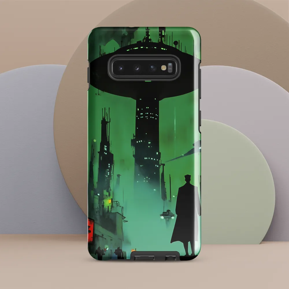 Urban Shadow: A Glimpse into the Future | Phone Case |  S10 Plus | Tough Case | Glossy