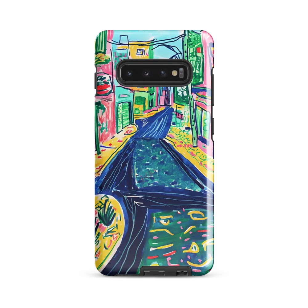 Dreamy Street in Vibrant Hues | Phone Case |  S10 Plus | Tough Case | Glossy