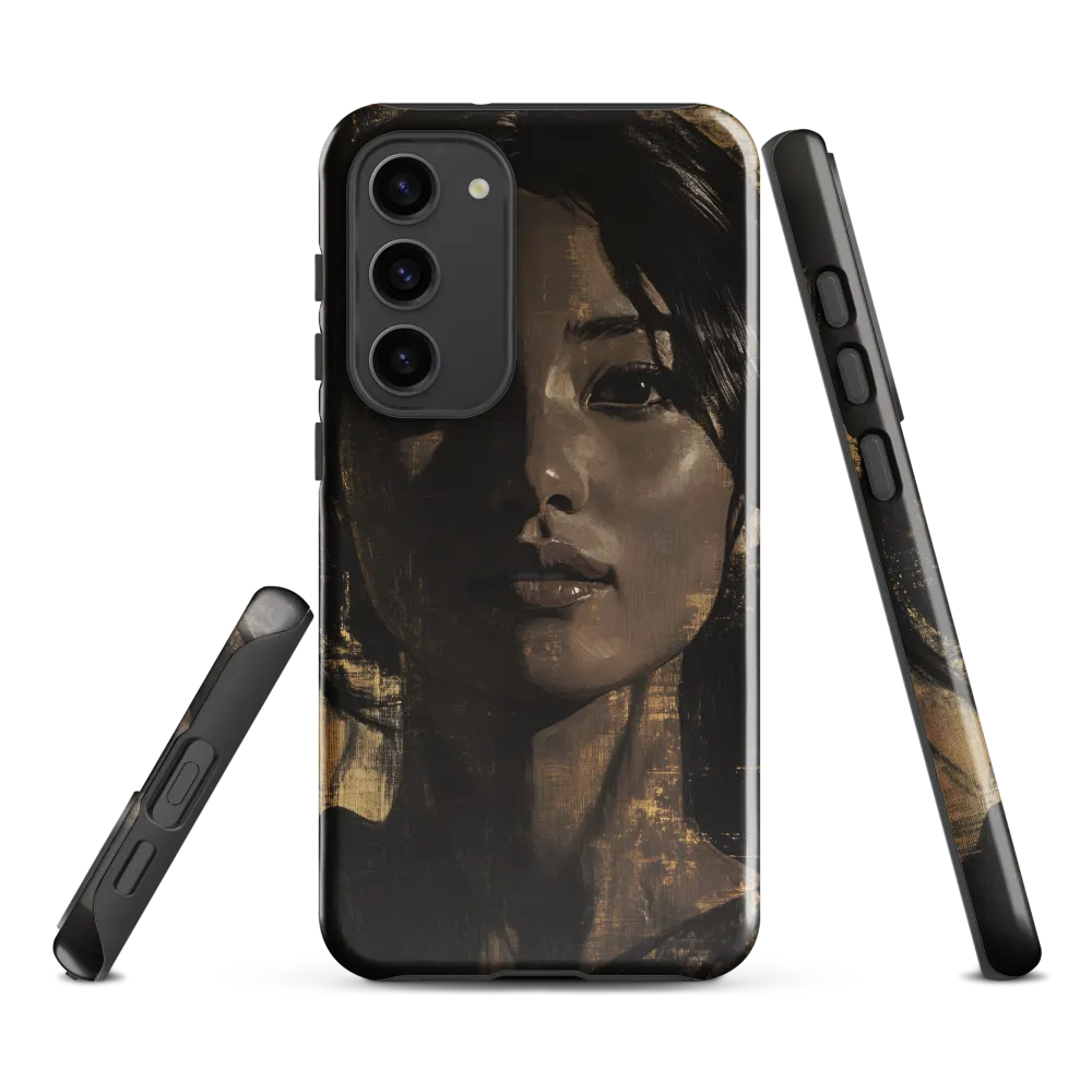 Golden Gaze: A Contemporary Portrait