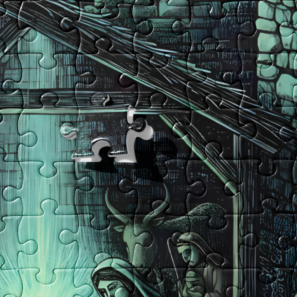 Starlit Nativity 
 Jigsaw Puzzle