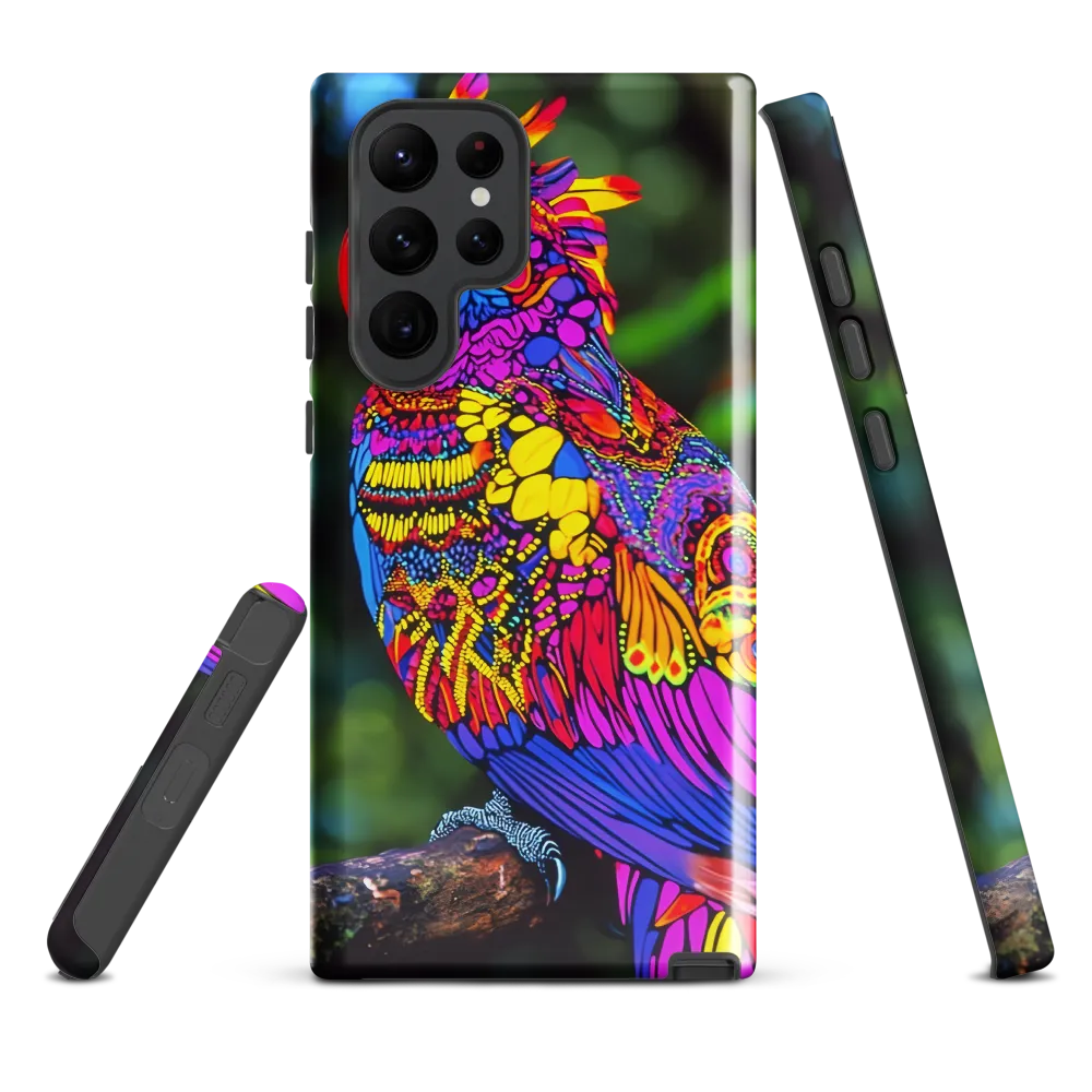 Vibrant Psychedelic Parrot