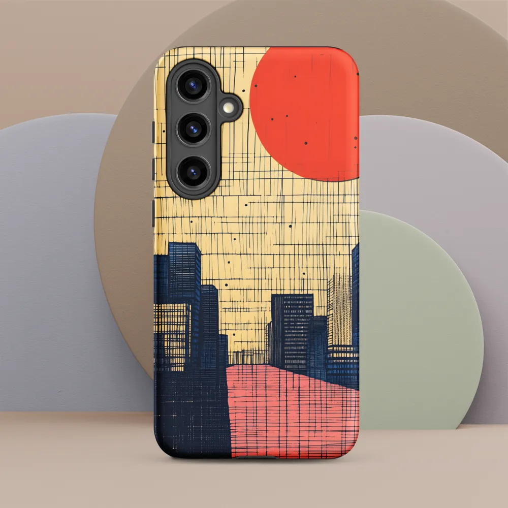 Urban Echoes: A Minimalist Cityscape