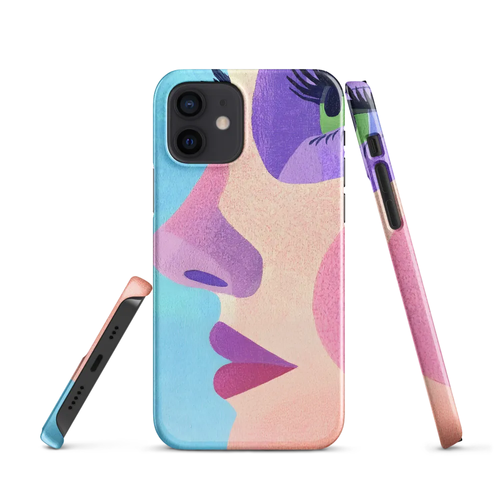 Fragmented Profile in Cyan and Purple