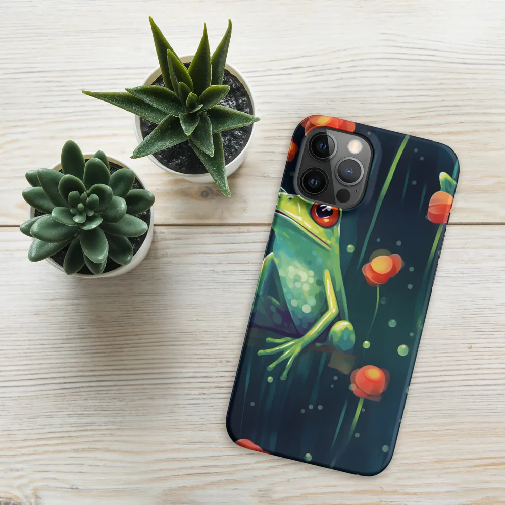 Playful Frogs in a Lush Pond
