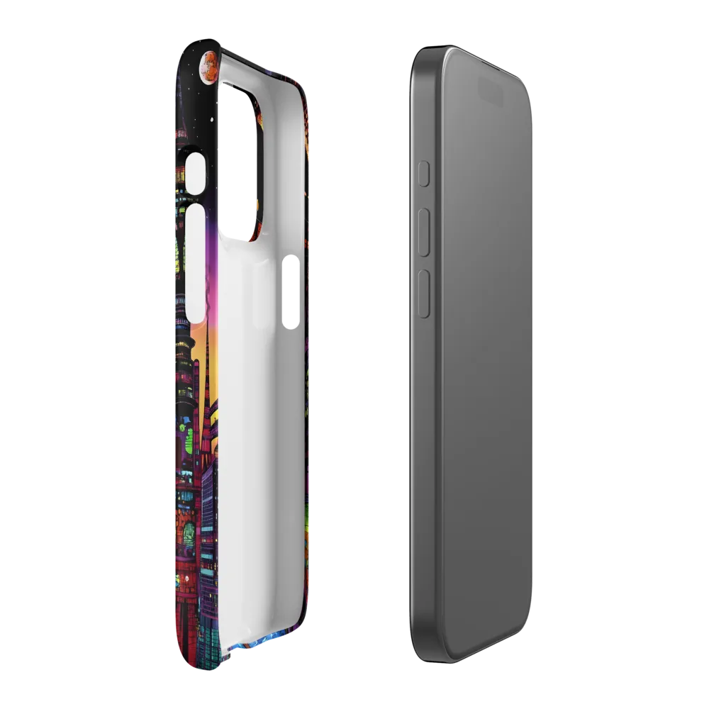 Futuristic Cityscape at Dusk | Phone Case |  15 Pro | Snap Case | Matte