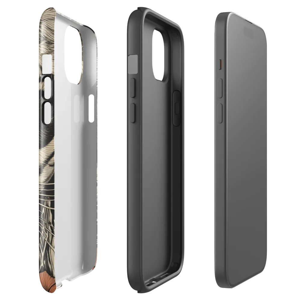 Feline Majesty: The Human-Leopard Connection | Phone Case |  15 Plus | Tough Case | Glossy