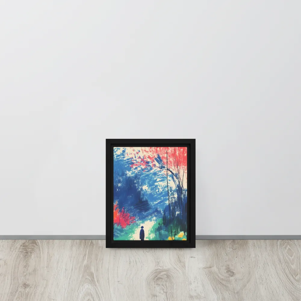 Whispers of Tranquility | Canvas with Black Frame | 8″×10″