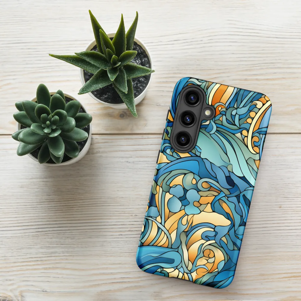 Dancing Waves of the Ocean | Phone Case |  S24 | Tough Case | Matte