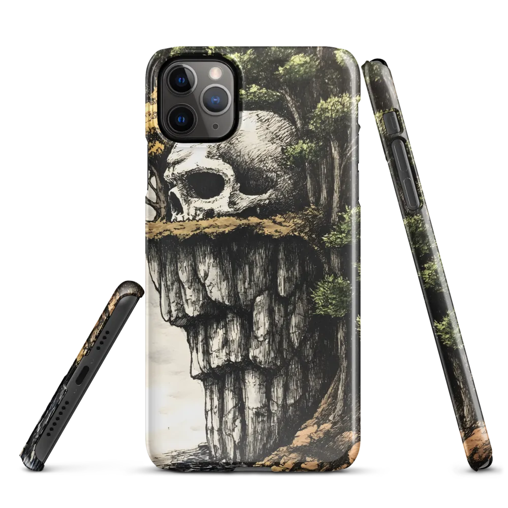 The Whispering Skull: A Surreal Encounter with Nature | Phone Case |  11 Pro Max | Snap Case | Glossy