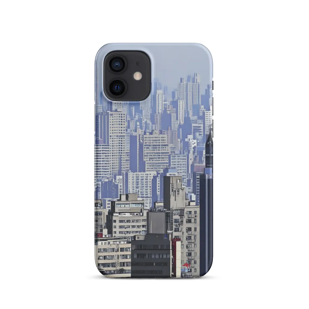 Urban Symphony: A Cityscape in Blues and Grays