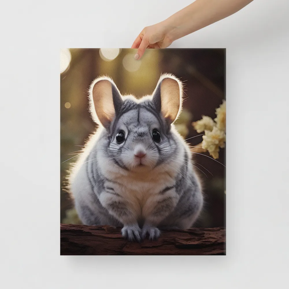 Curious Chinchilla in the Forest