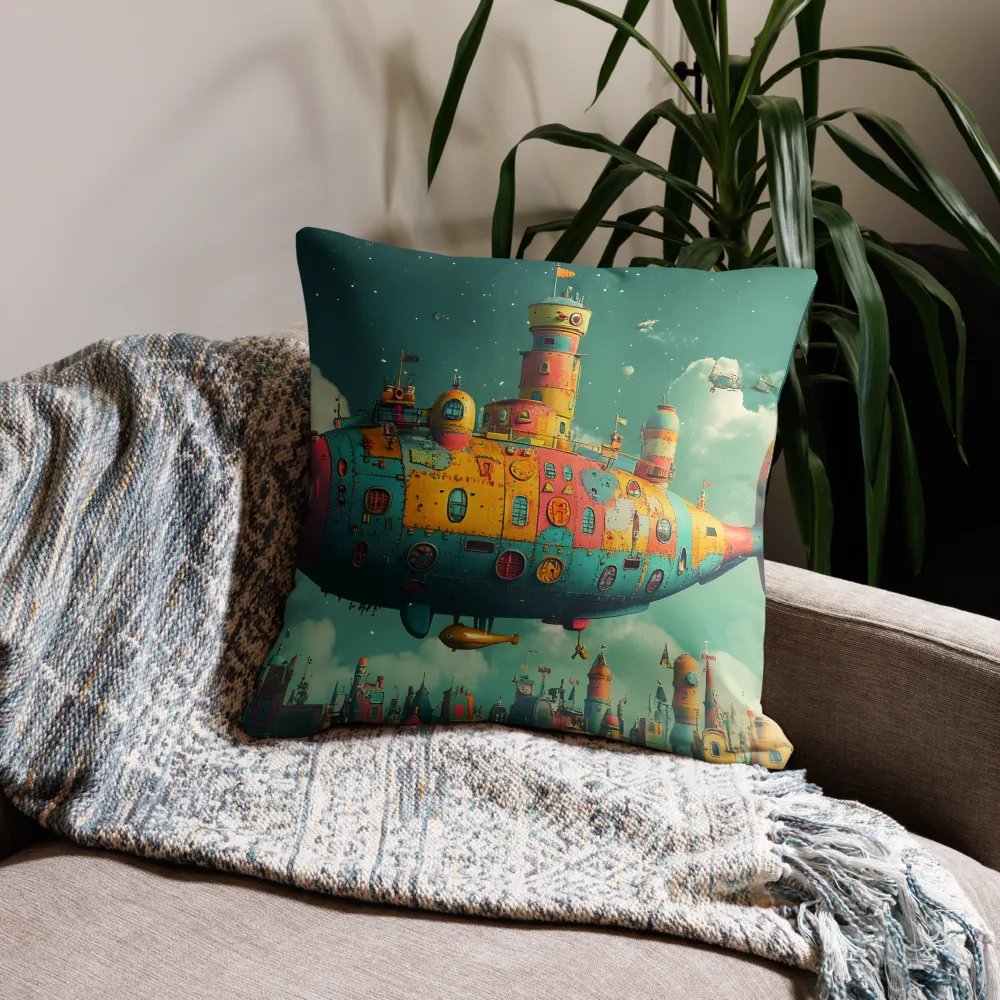 Submerged Dreams: A Whimsical Voyage | Pillow | 22″×22″