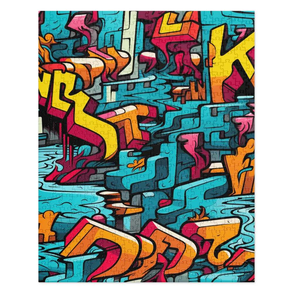 Urban Flow: A Graffiti Odyssey | Jigsaw Puzzle | 520 pieces