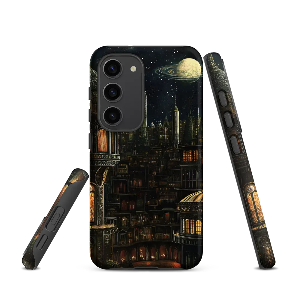Celestial Enigma: A Surreal Cityscape