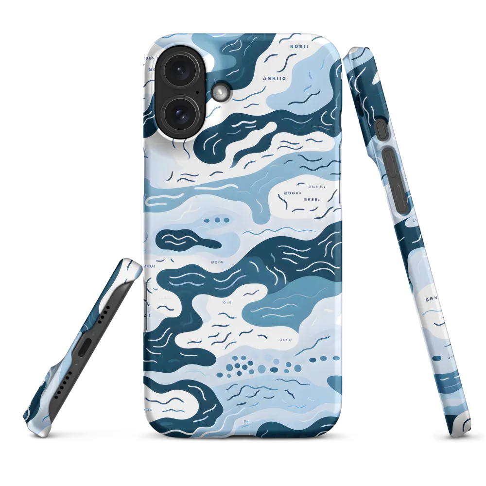 Flowing Waters: An Abstract Journey | Phone Case |  16 Plus | Snap Case | Matte