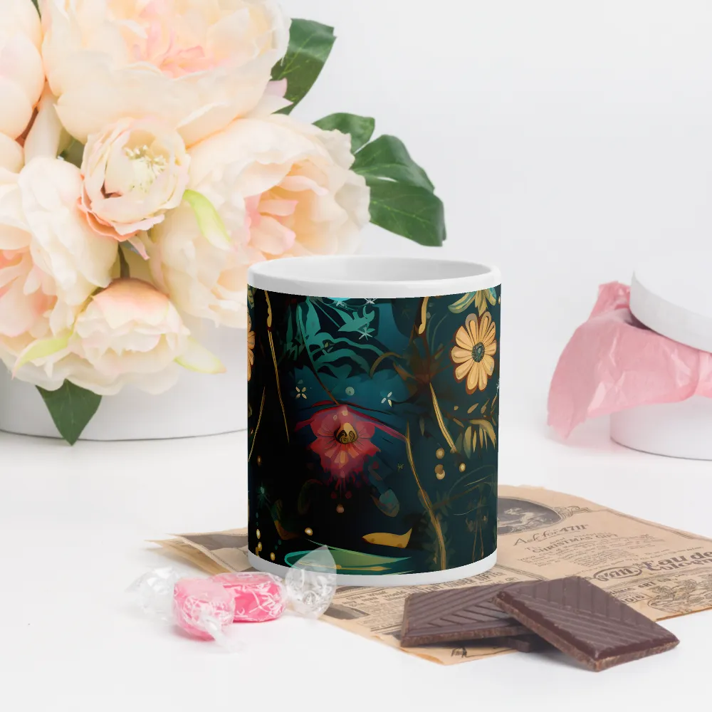 Whimsy in Flora: An Art Nouveau Journey | Mugs | Multiple Sizes & Colors