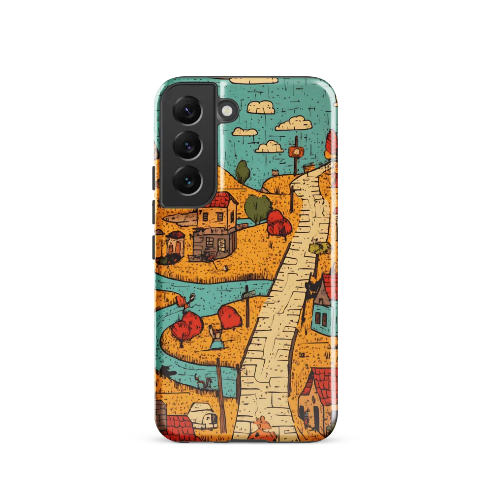 Whimsical Village Landscape