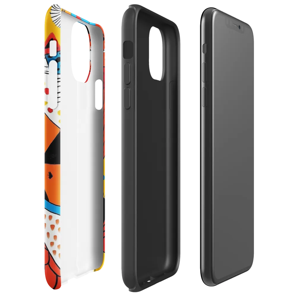 Geometric Playground: A Colorful Journey Through Abstract Landscapes | Phone Case |  11 Pro Max | Tough Case | Glossy