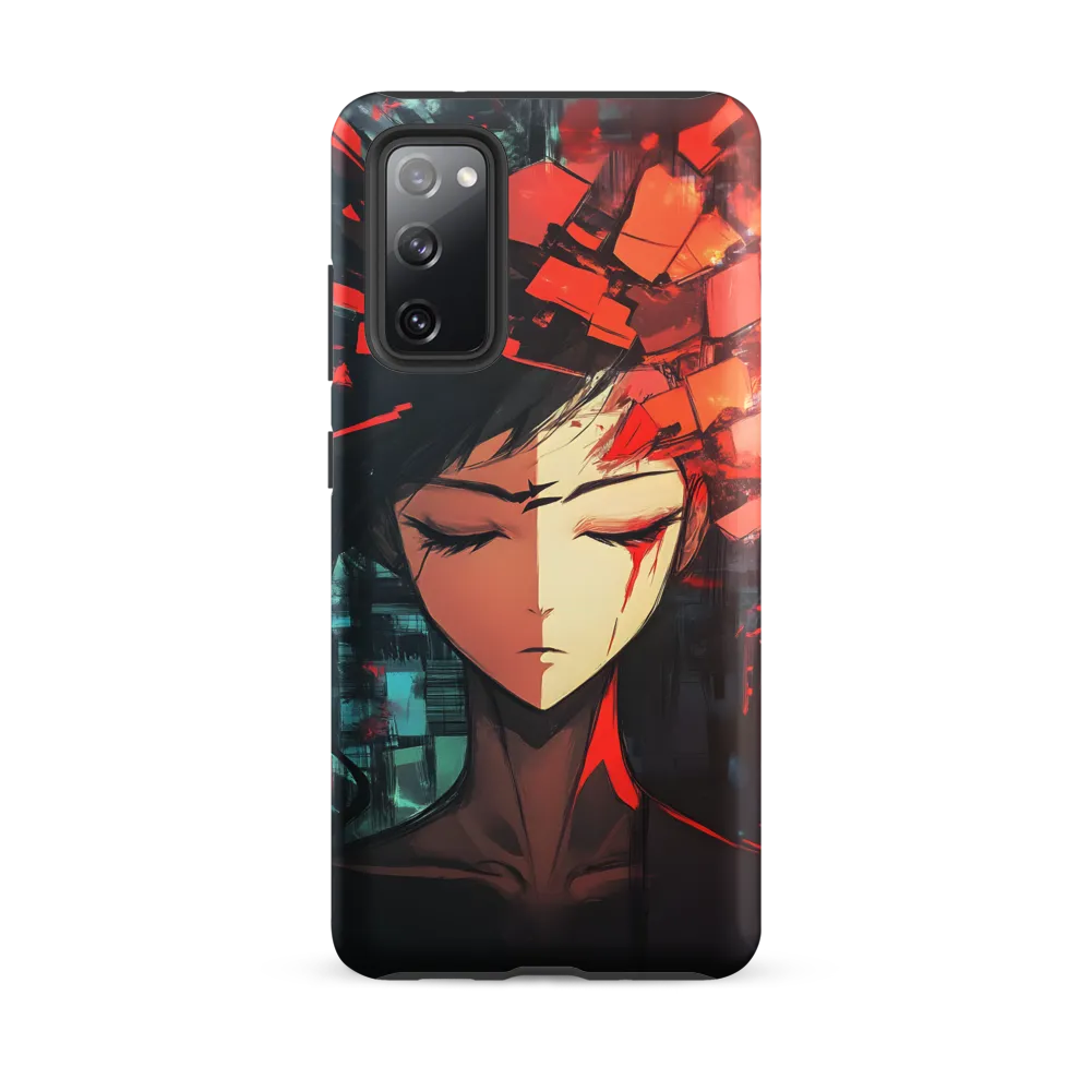 Fragmented Mind: The Silent Struggle | Phone Case |  S20 FE | Tough Case | Matte