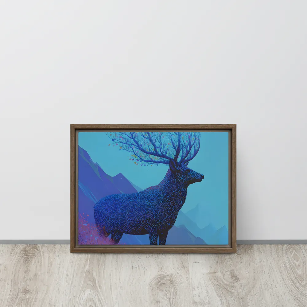 Ethereal Harmony | Canvas with Brown Frame | 12″×16″