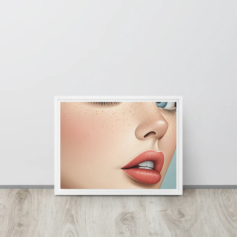 Intriguing Elegance | Canvas with White Frame | 12″×16″