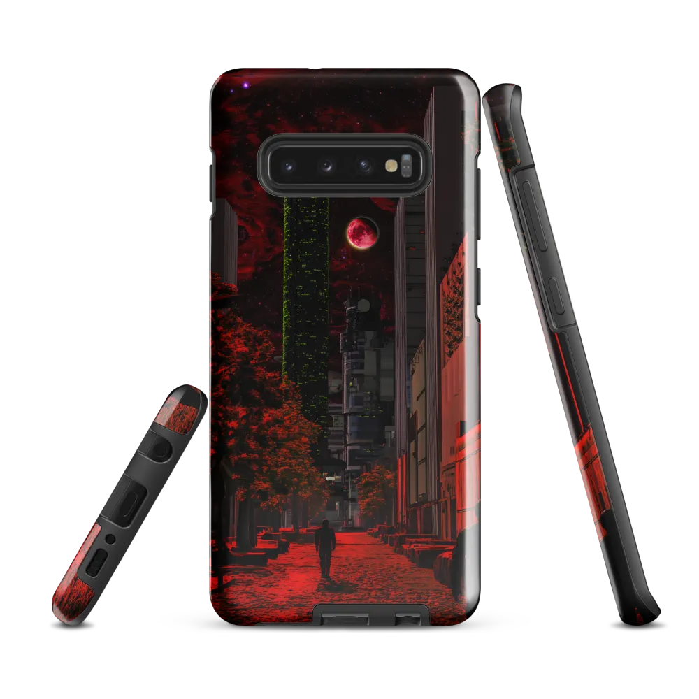 Cosmic Streets of a Dystopian Future | Phone Case |  S10 Plus | Tough Case | Glossy