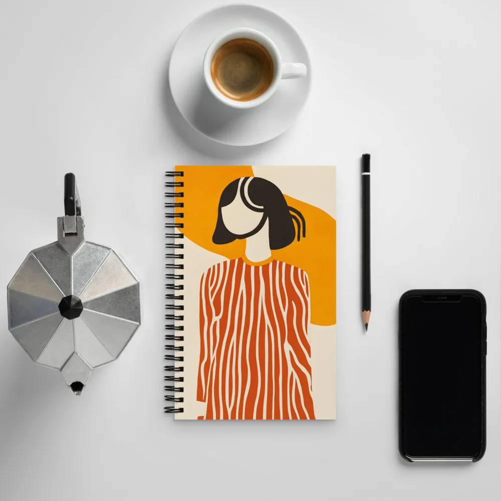 Abstract Elegance | Spiral Notebook