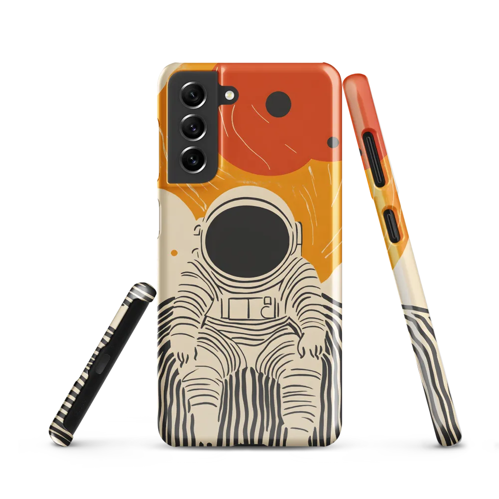 Astronaut in Cosmic Thoughts | Phone Case |  S21 | Snap Case | Glossy