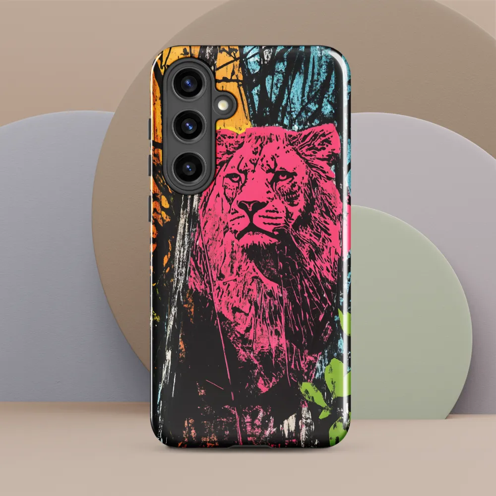 Fierce Vibrance: The Pink Lion