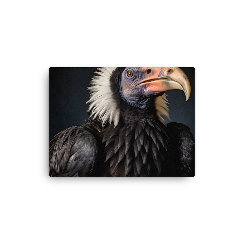 Majestic Vulture Portrait | Thin Canvas | 12″×16″