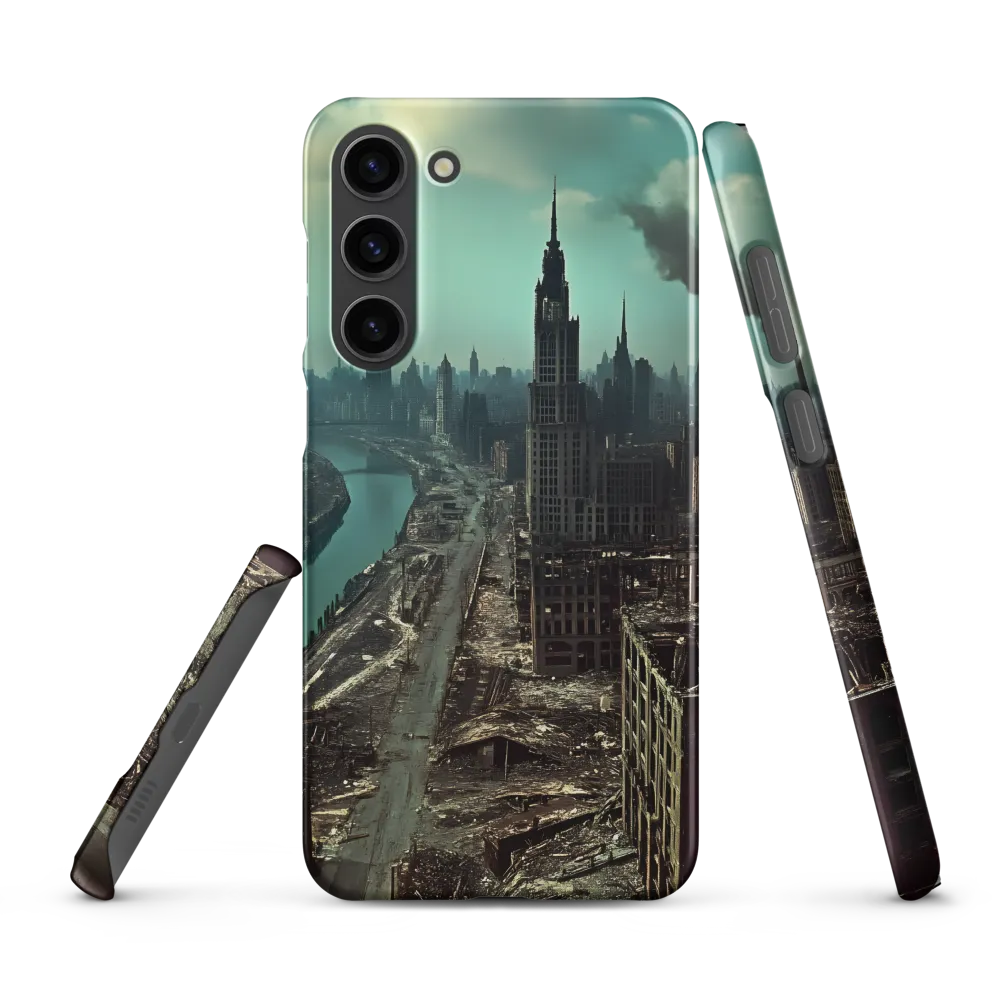 Urban Ruins: A Futuristic Reflection | Phone Case |  S23 Plus | Snap Case | Matte