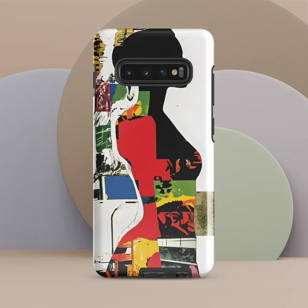 Collage of Colors: A Silhouette's Story | Phone Case |  S10 Plus | Tough Case | Glossy