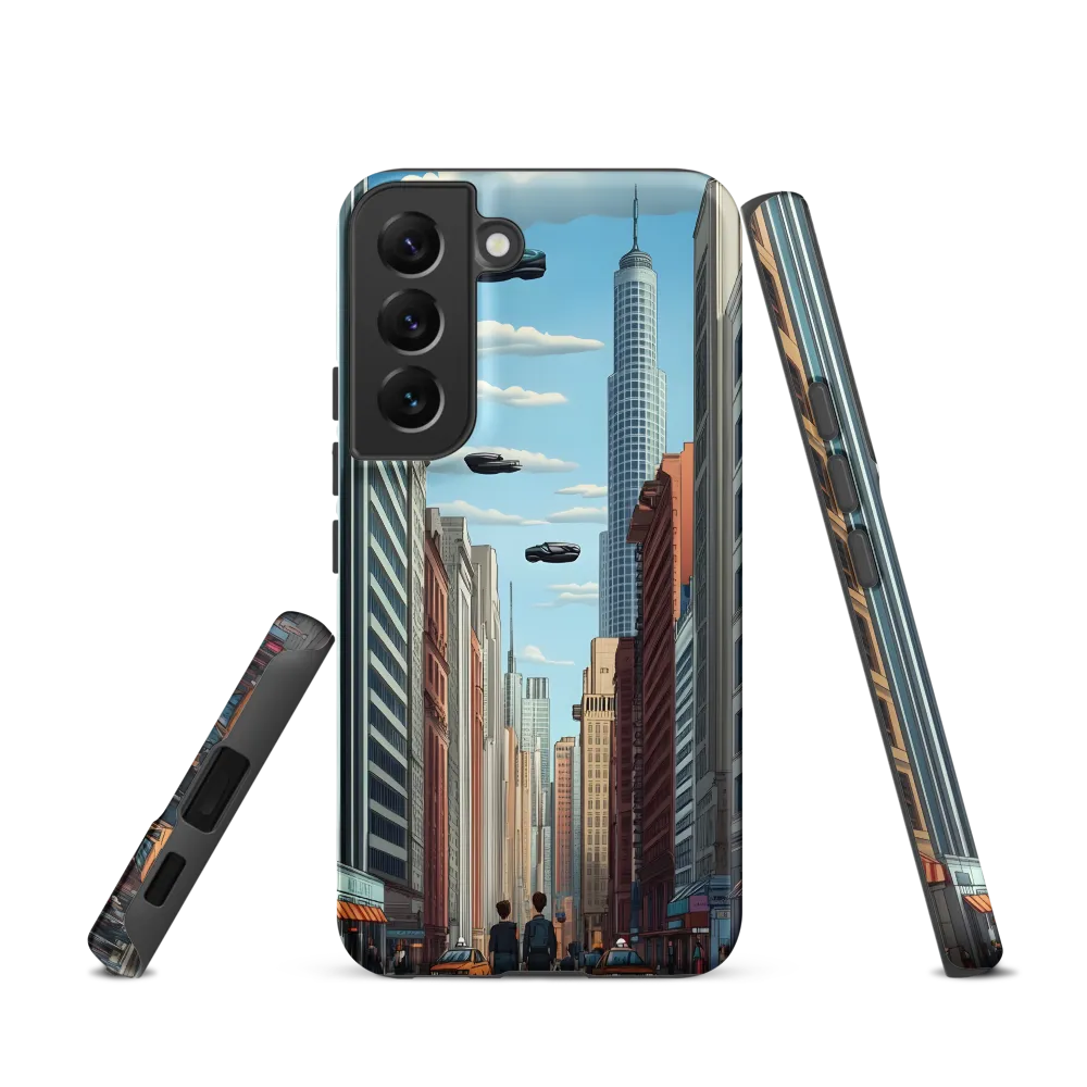 Futuristic Stroll through the Urban Skyline