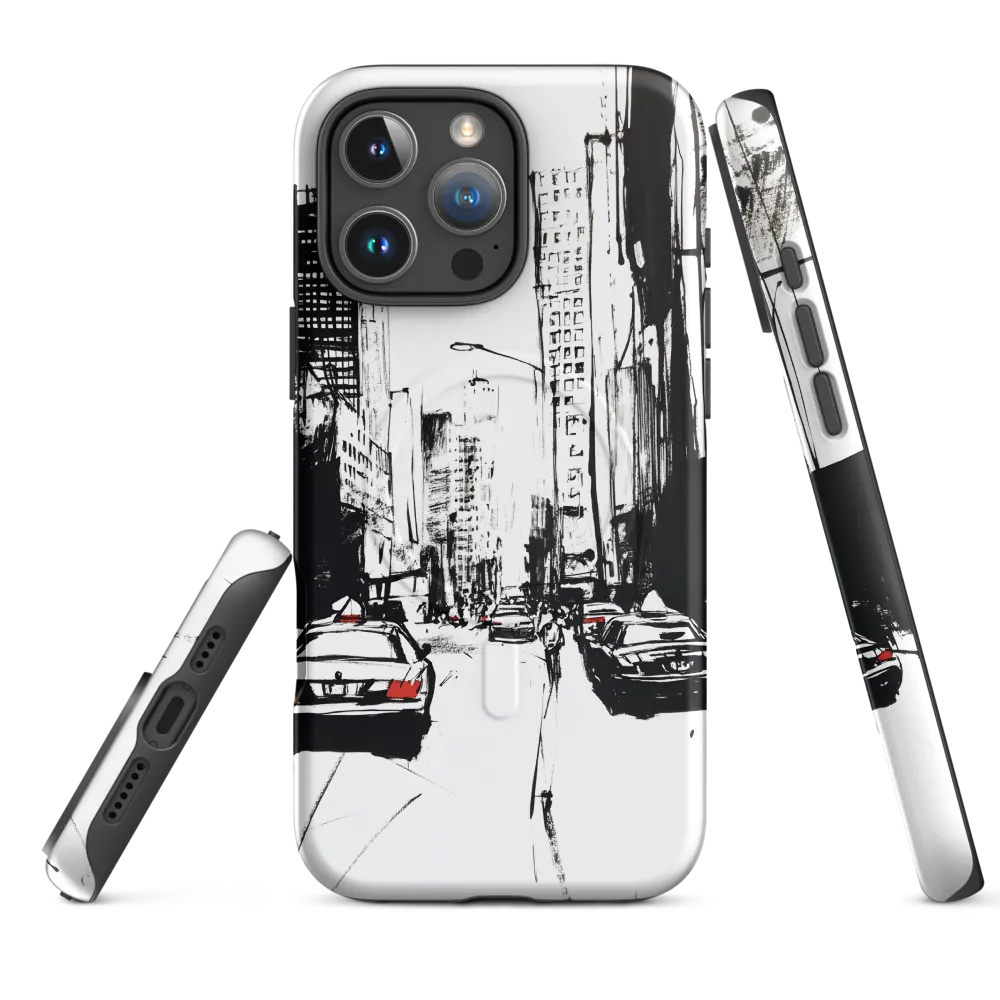 Urban Pulse: A Monochromatic Journey | Phone Case |  16 Pro Max | MagSafe® Tough Case | Matte