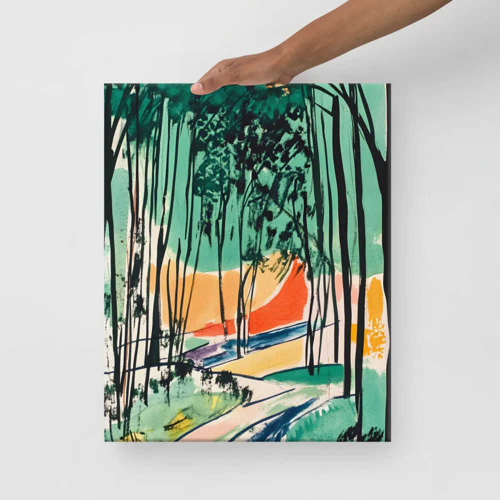Winding Path Through the Forest | Canvas | 16″×20″