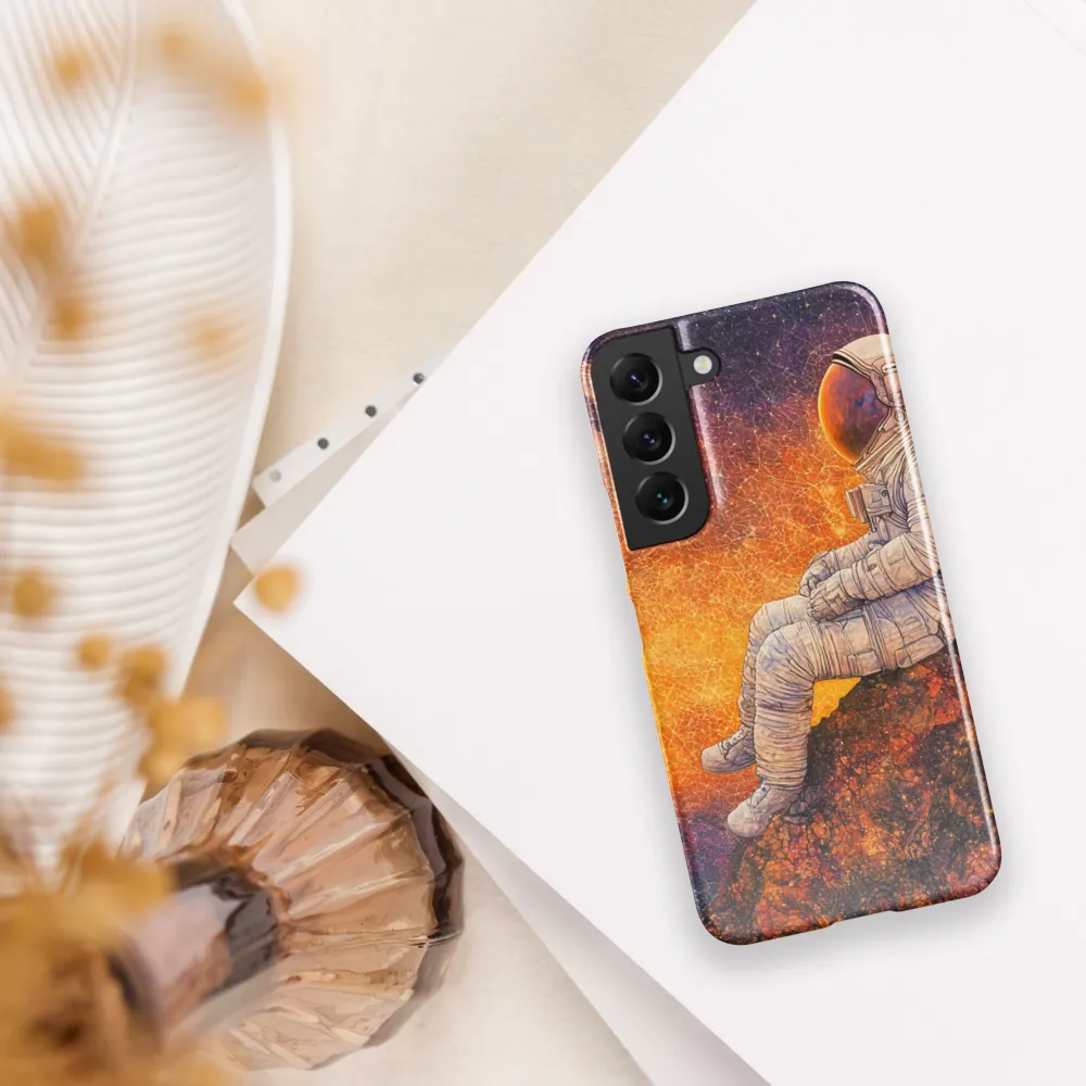 Cosmic Contemplation | Phone Case |  S22 | Snap Case | Glossy