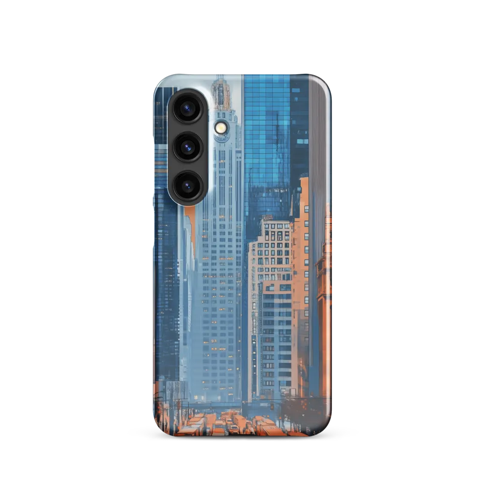 Urban Symphony in Blue and Orange