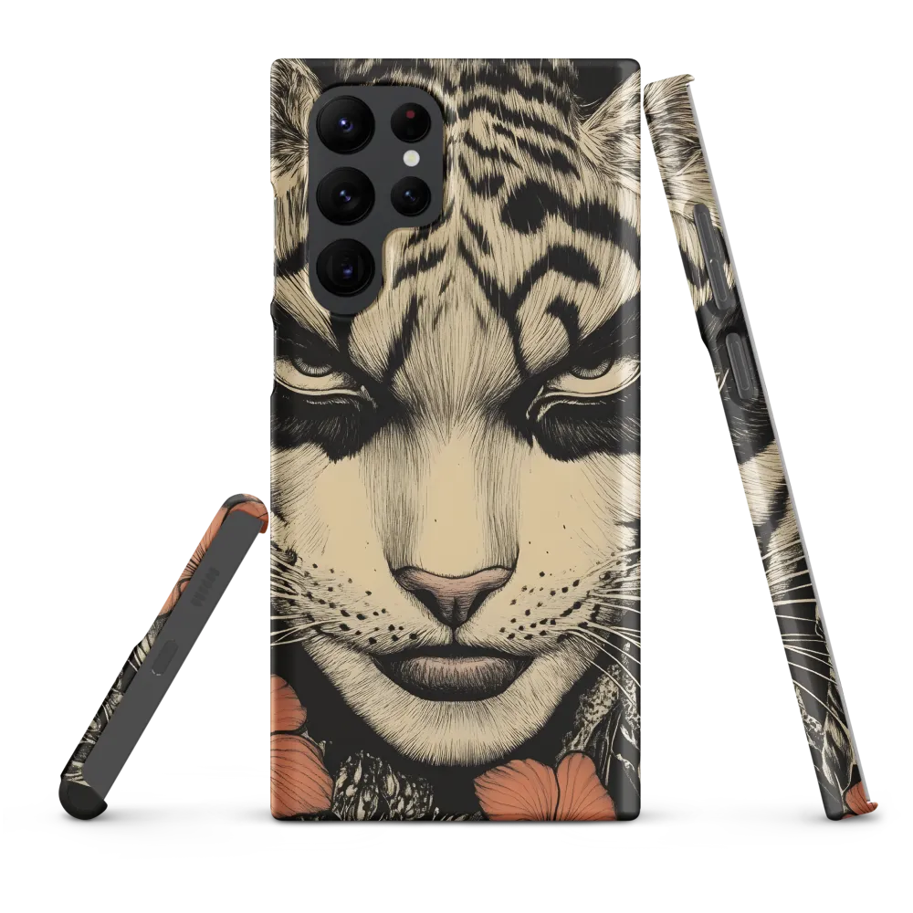 Feline Majesty: The Human-Leopard Connection | Phone Case |  S22 Ultra | Snap Case | Matte