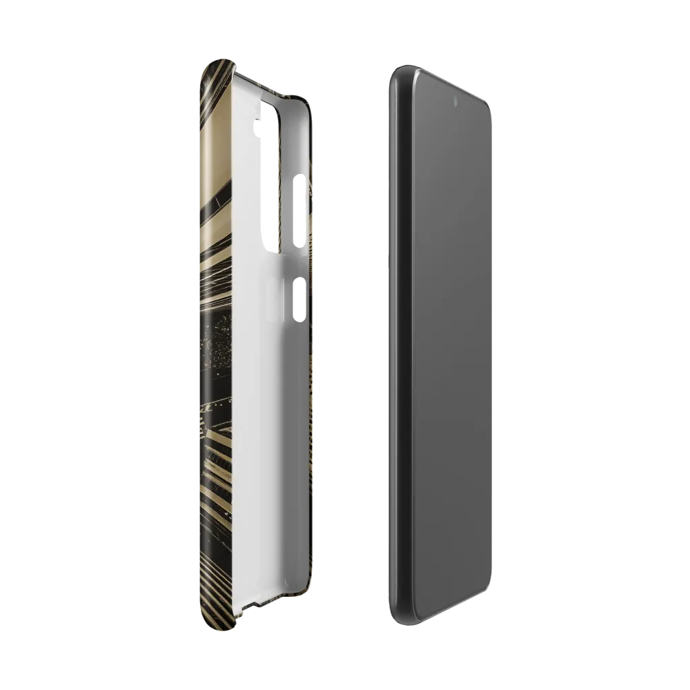 Urban Symphony: Aerial Perspective of City Life | Phone Case |  S21 | Snap Case | Glossy