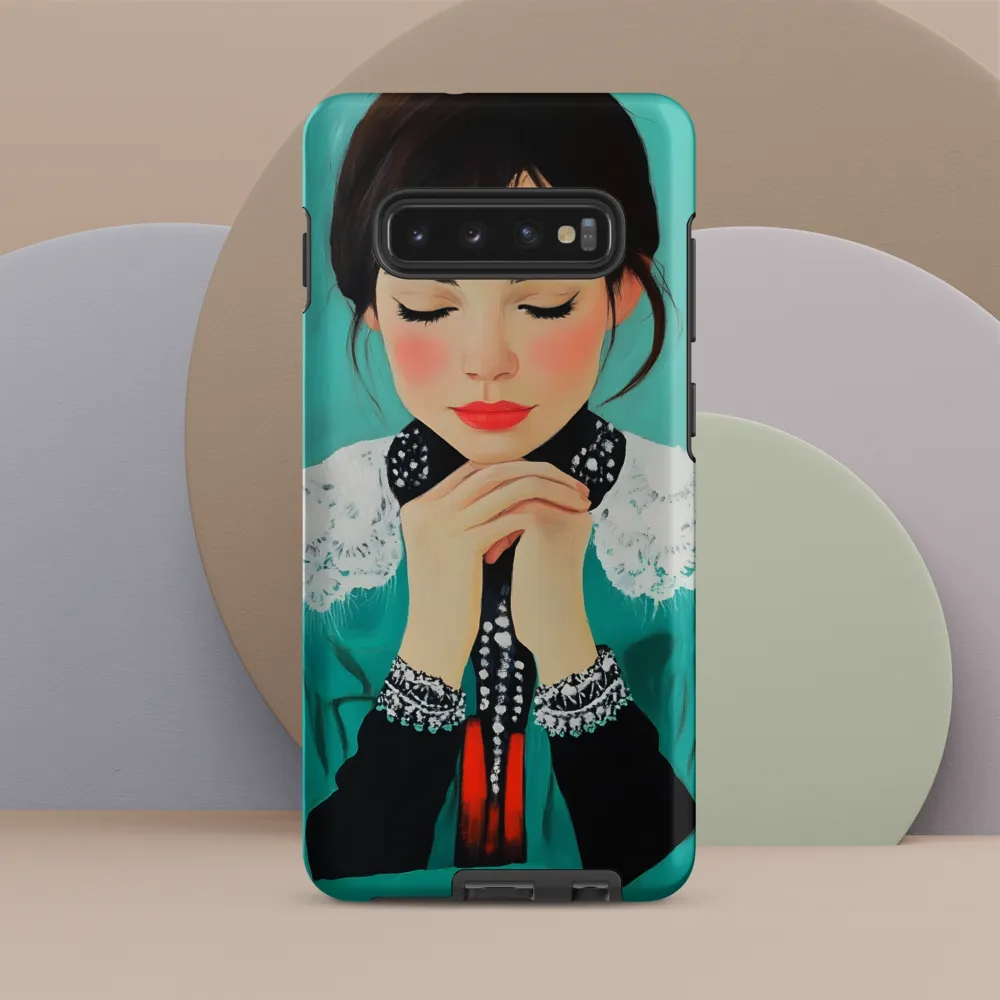 Serenity in Turquoise | Phone Case |  S10 Plus | Tough Case | Matte