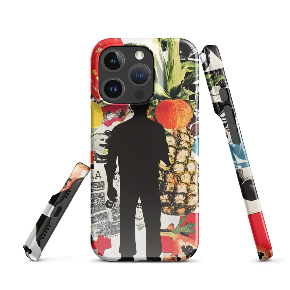 Silhouette with Pineapple Collage
